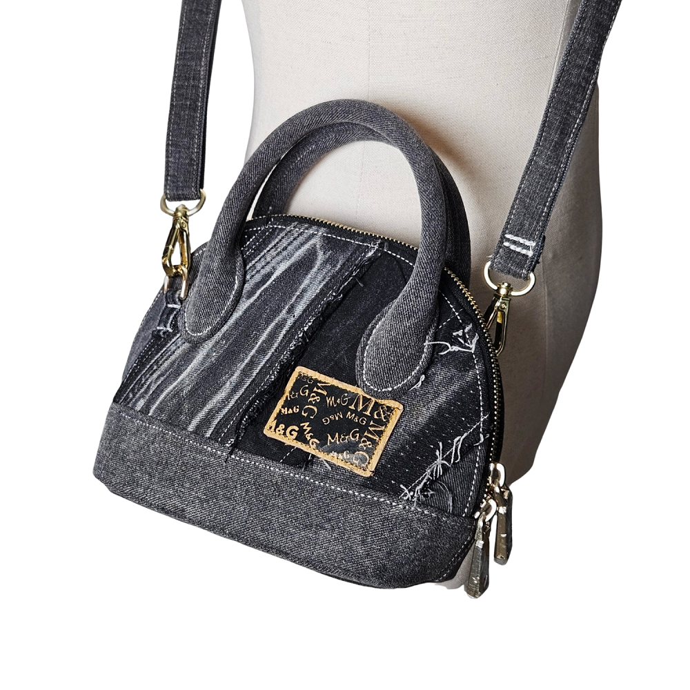Handmade Upcycled Denim Crossbody Bag