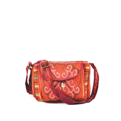Fashionable Hand-Woven Brocade Crossbody Bag