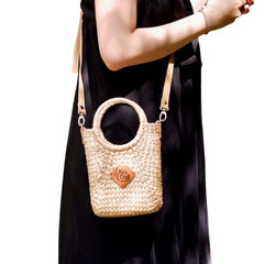 Cute Tiny Water Hyacinth Crossbody Bag