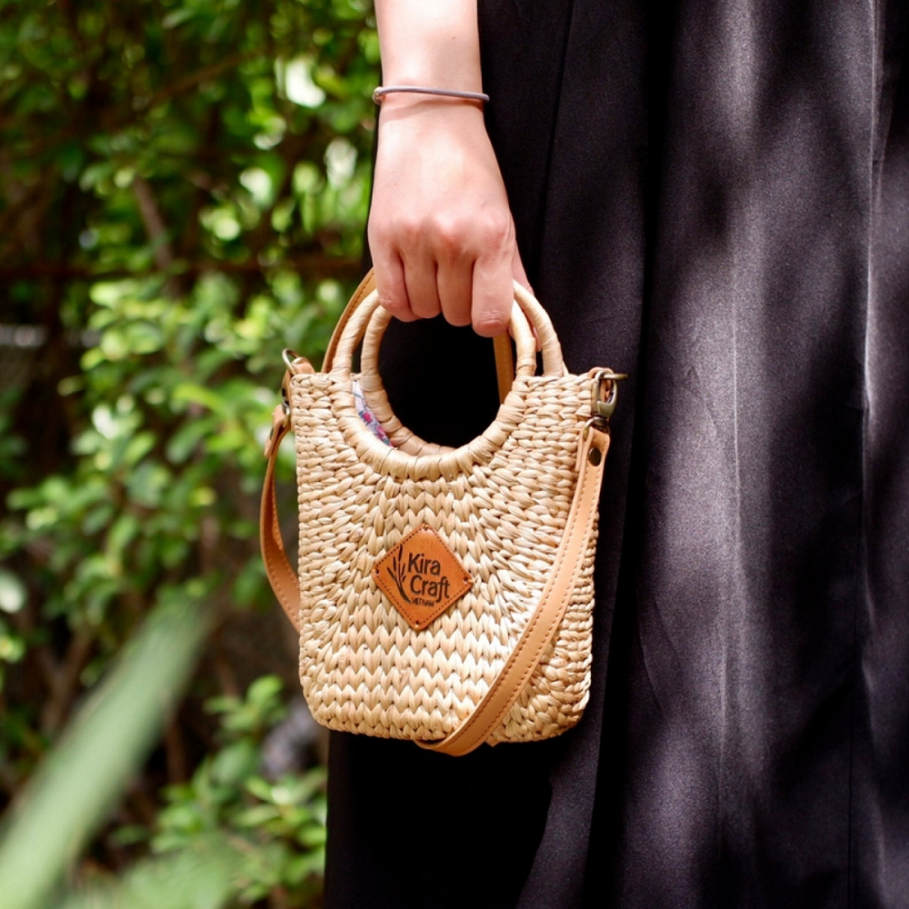 Cute Tiny Water Hyacinth Crossbody Bag