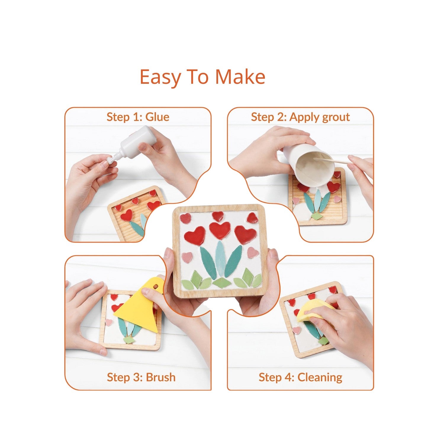 DIY Mosaic Coaster Kit