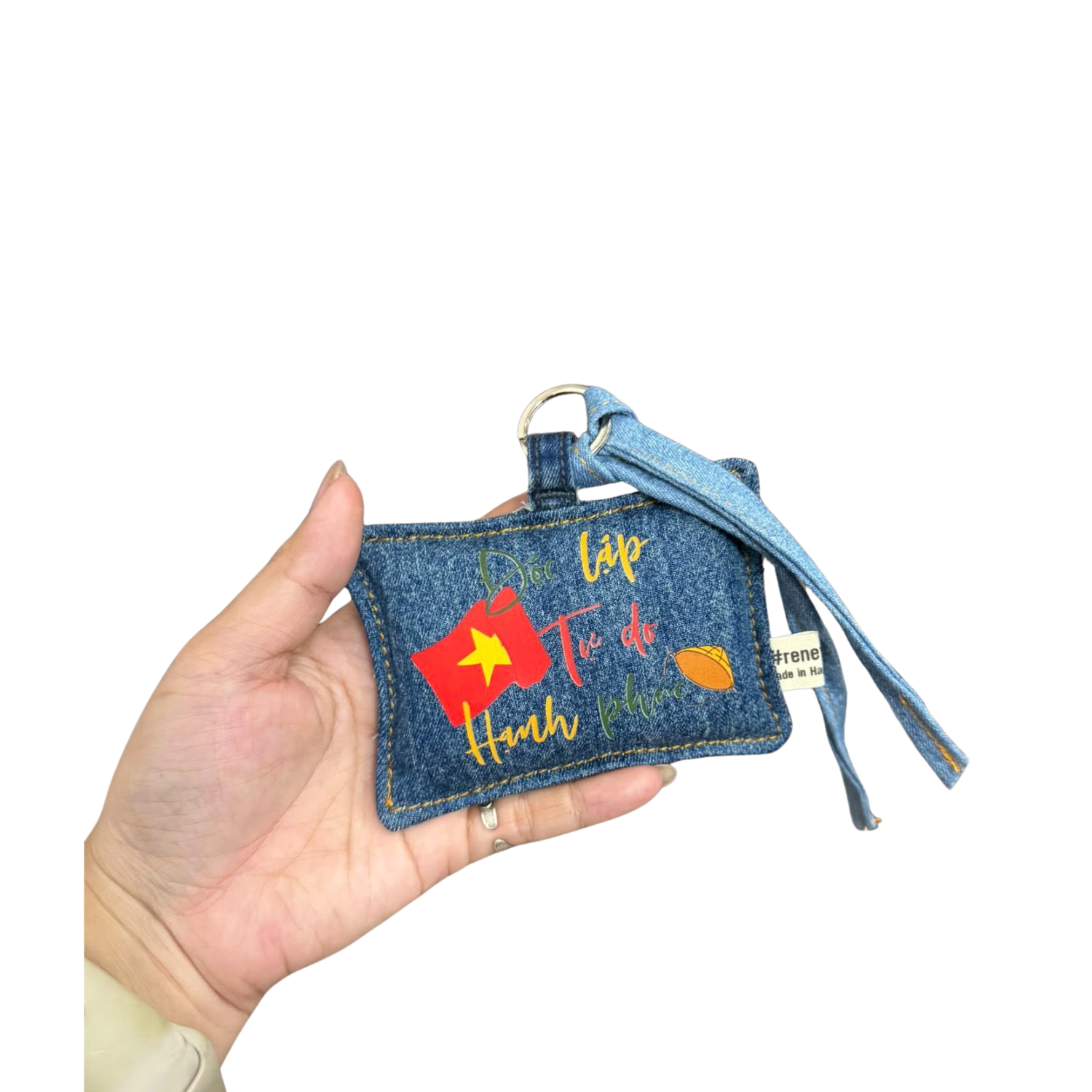 Handmade Upcycled Denim Decorative Keychains 02