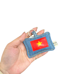 Handmade Upcycled Denim Decorative Keychains 03