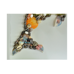 Dolphin Picture Frame From Seashell