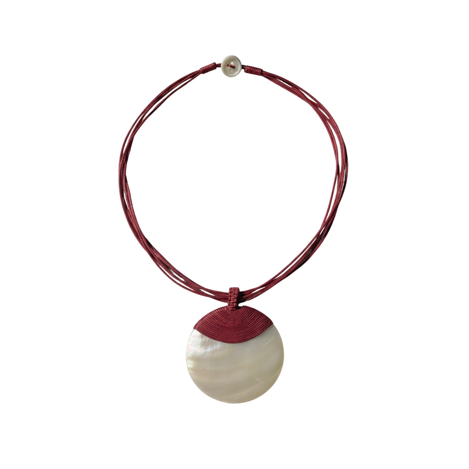 Elegant Handcrafted Pearl  Shell Necklace