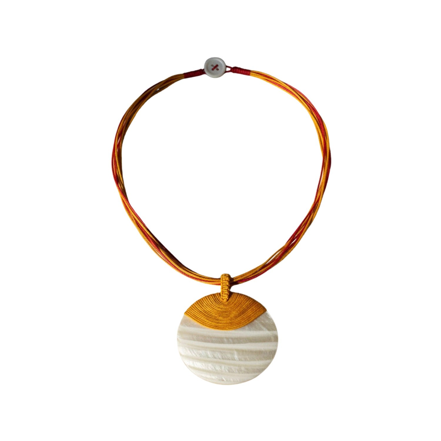 Elegant Handcrafted Pearl  Shell Necklace