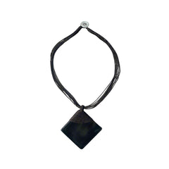 Elegant Lacquered Pearl Shell Necklace