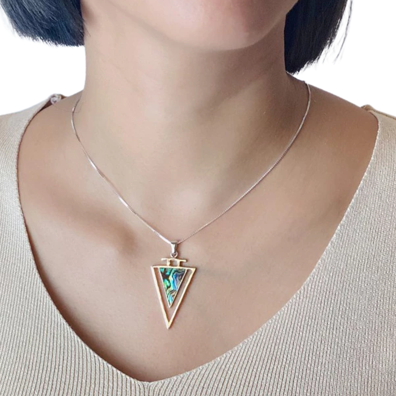 Elegant Handcrafted Abalone Shell Necklace