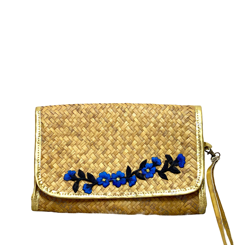 Embroidered Sedge Wallet