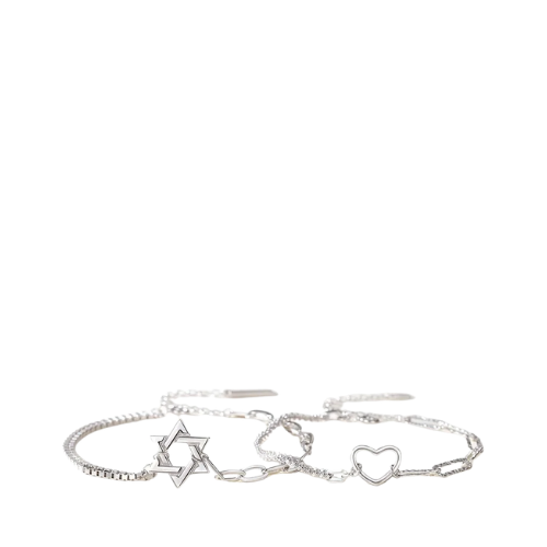 Eternal Heart Couple Bracelet Handcrafted 925 Sterling Silver