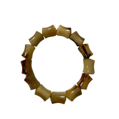 Ethical Handcrafted Buffalo Horn Bamboo Segment Bracelet