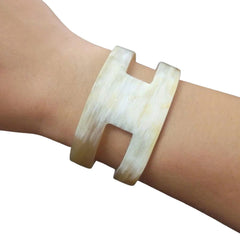 Ethical Handcrafted Buffalo Horn Bracelet 1