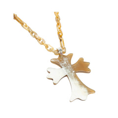 Ethical Handcrafted Buffalo Horn Cross Pendant 2