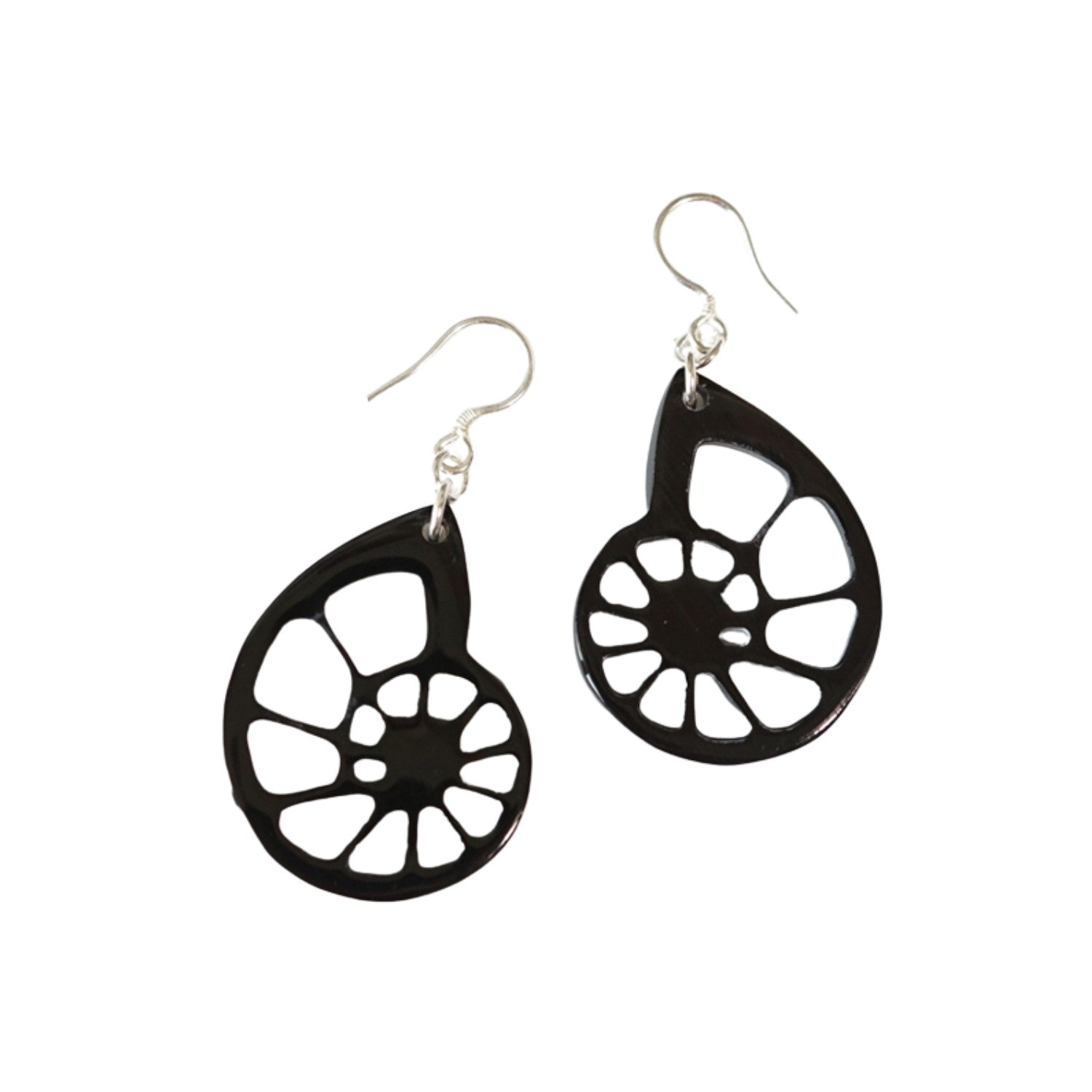 Ethical Handcrafted Buffalo Horn Earring 15
