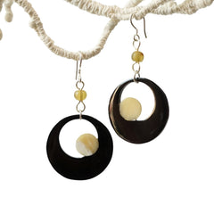 Ethical Handcrafted Buffalo Horn Earring 16