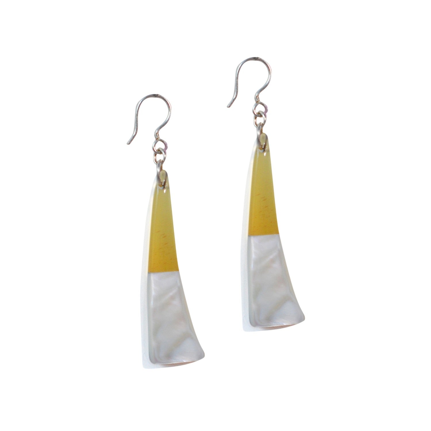 Ethical Handcrafted Buffalo Horn Earring 25