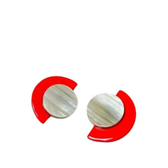 Ethical Handcrafted Buffalo Horn Earring 27