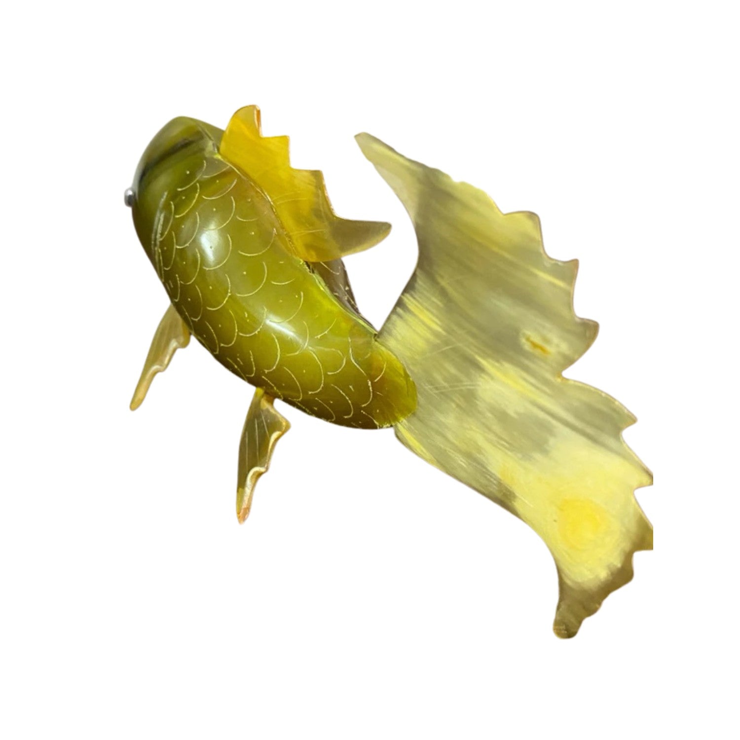 Ethical Handcrafted Buffalo Horn Goldfish
