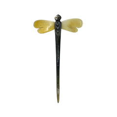 Ethical Handcrafted Buffalo Horn Hair Brooch 12