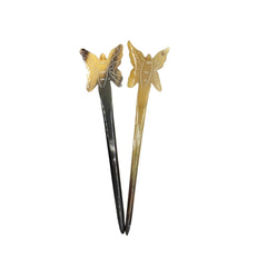 Ethical Handcrafted Buffalo Horn Hair Brooch 12