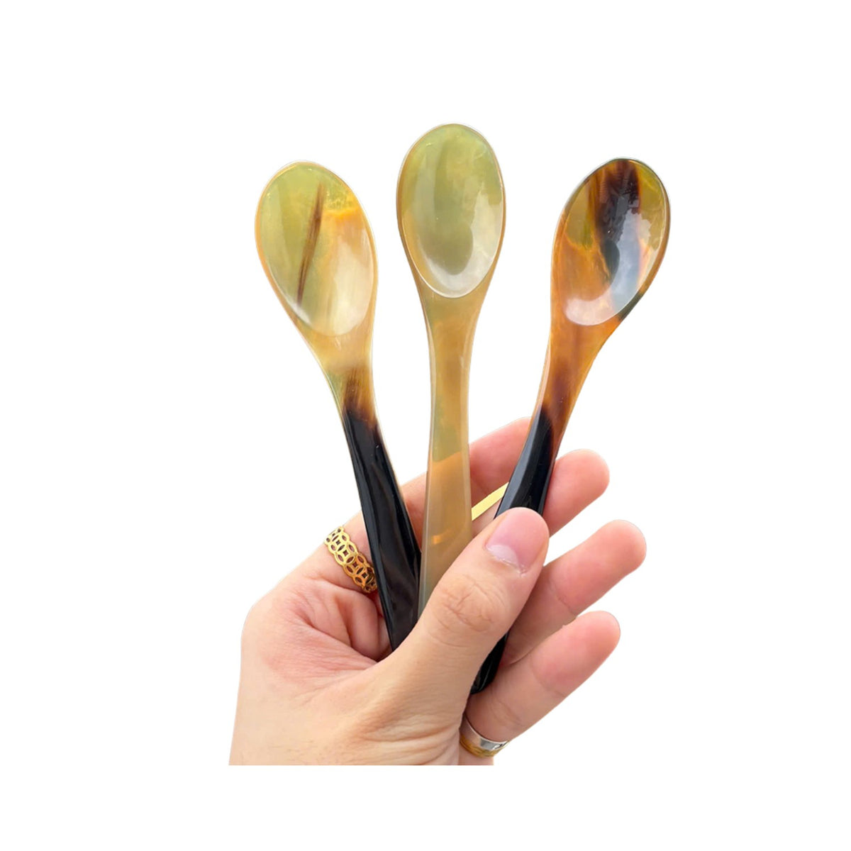 Ethical Handcrafted Buffalo Horn Spoons