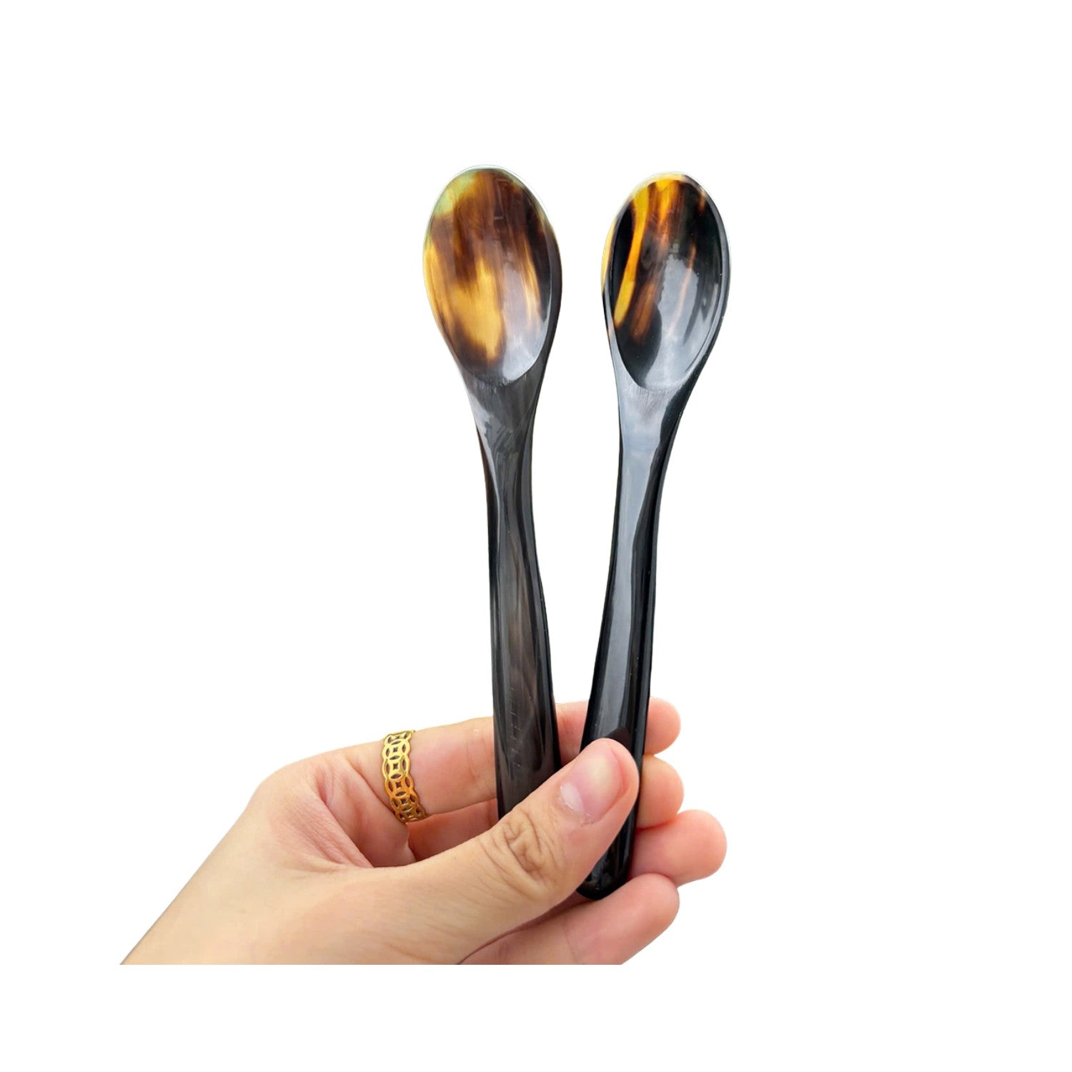 Ethical Handcrafted Buffalo Horn Spoons