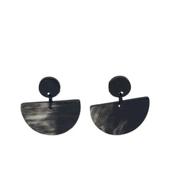 Ethical Handmade Buffalo Horn Luxury Earring 1