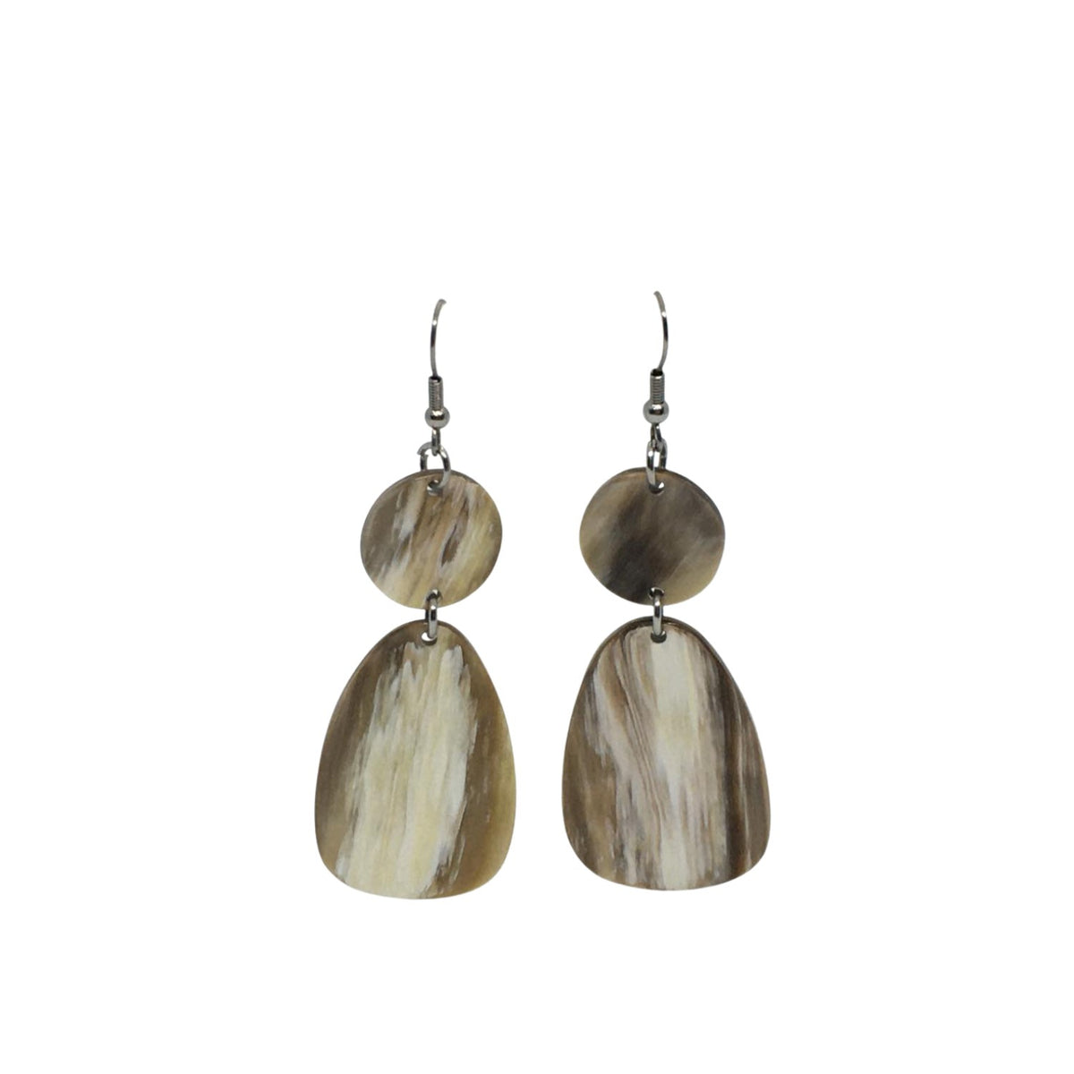 Ethical Handmade Buffalo Horn Luxury Earring 1