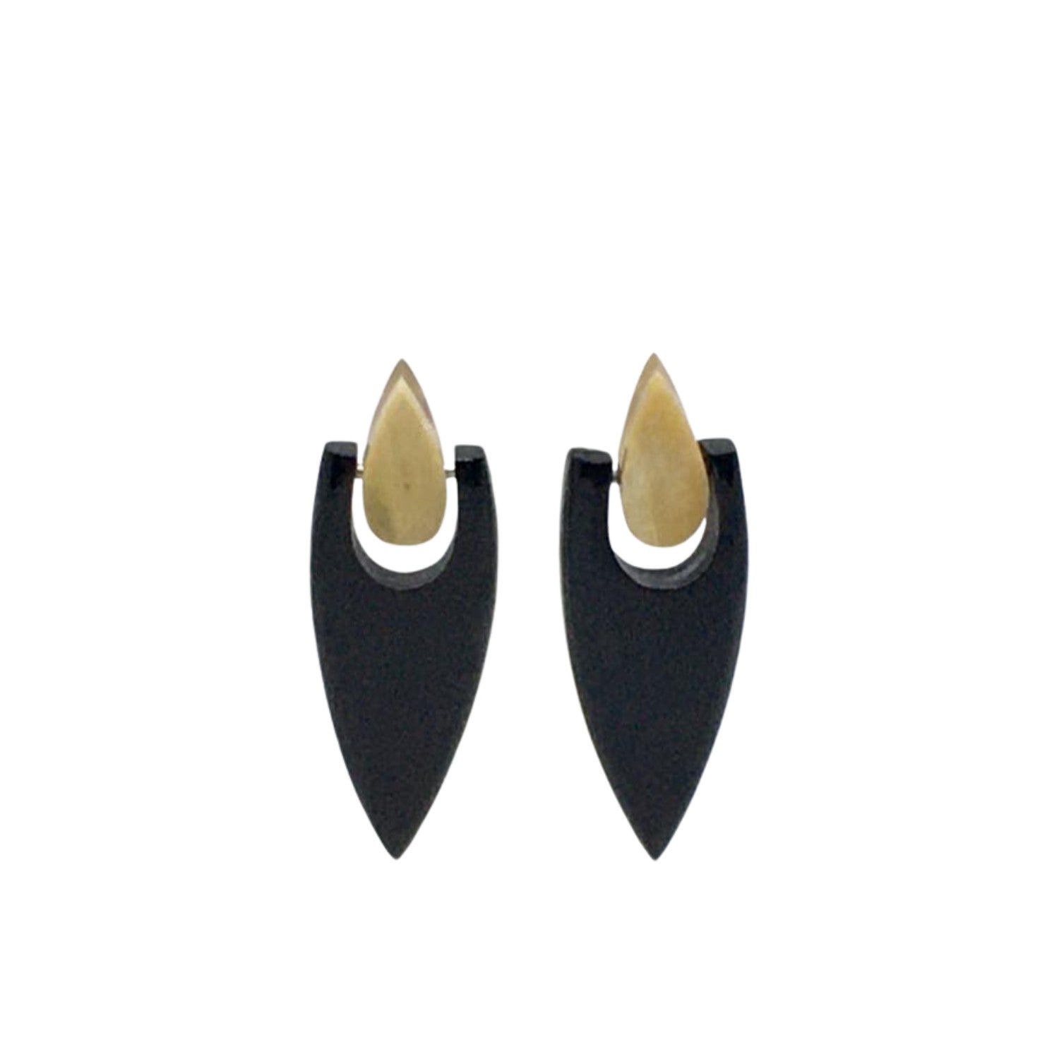 Ethical Handmade Buffalo Horn Luxury Earring 2