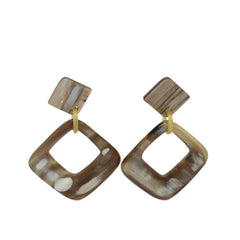 Ethical Handmade Buffalo Horn Luxury Earring