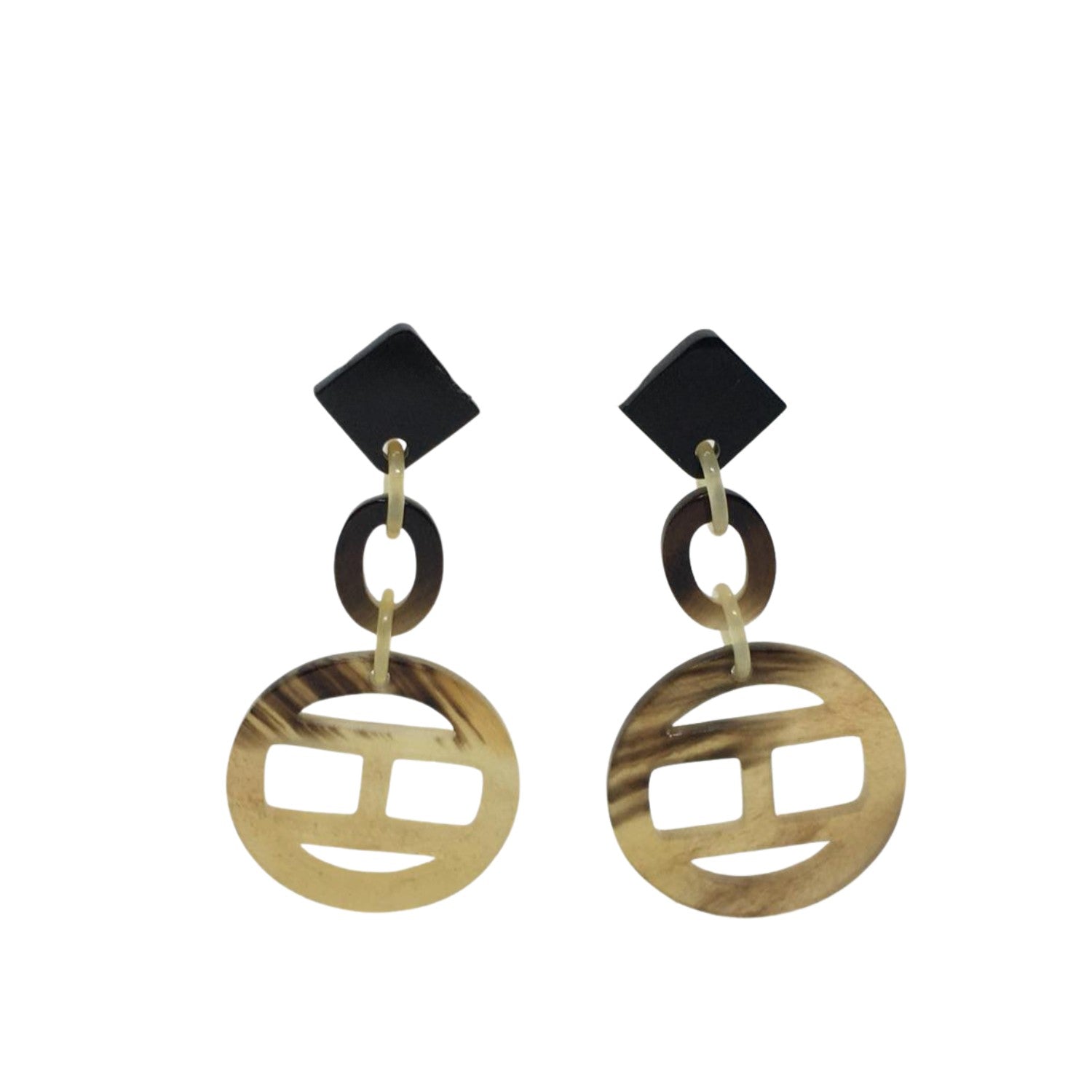 Ethical Handmade Buffalo Horn Luxury Earring