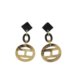 Ethical Handmade Buffalo Horn Luxury Earring