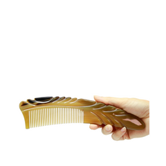 Ethical Handcrafted Buffalo Horn Comb 1
