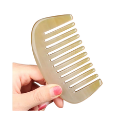 Ethical Handcrafted Buffalo Horn Comb 10