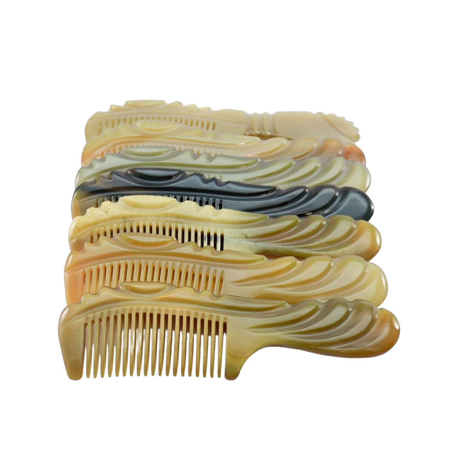 Ethical Handcrafted Buffalo Horn Comb 8