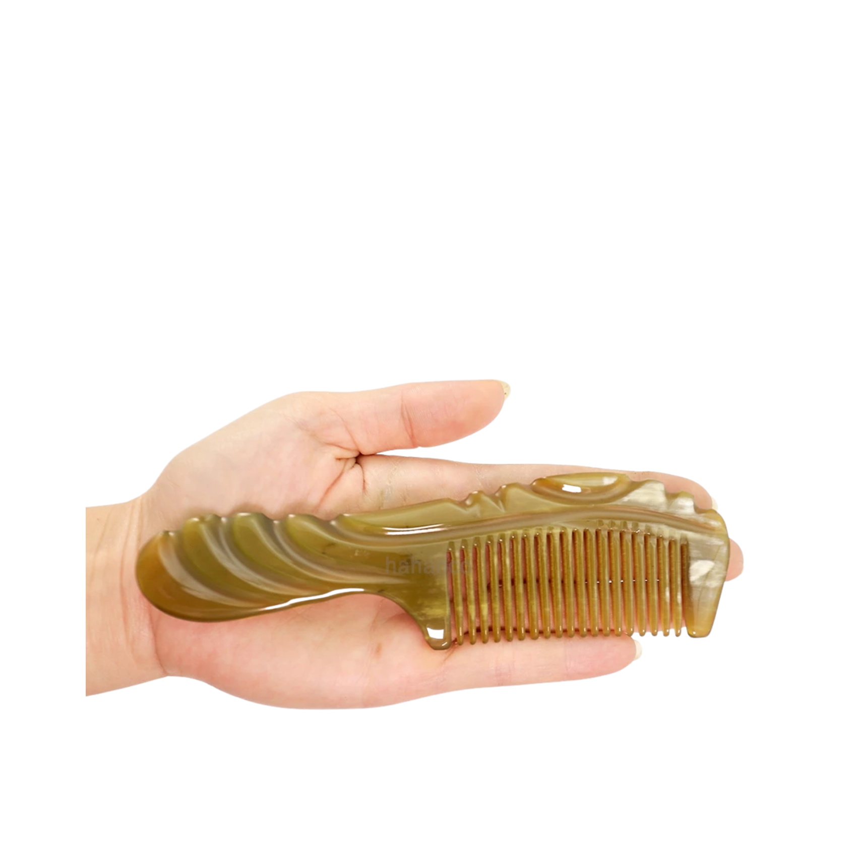 Ethical Handcrafted Buffalo Horn Comb 8