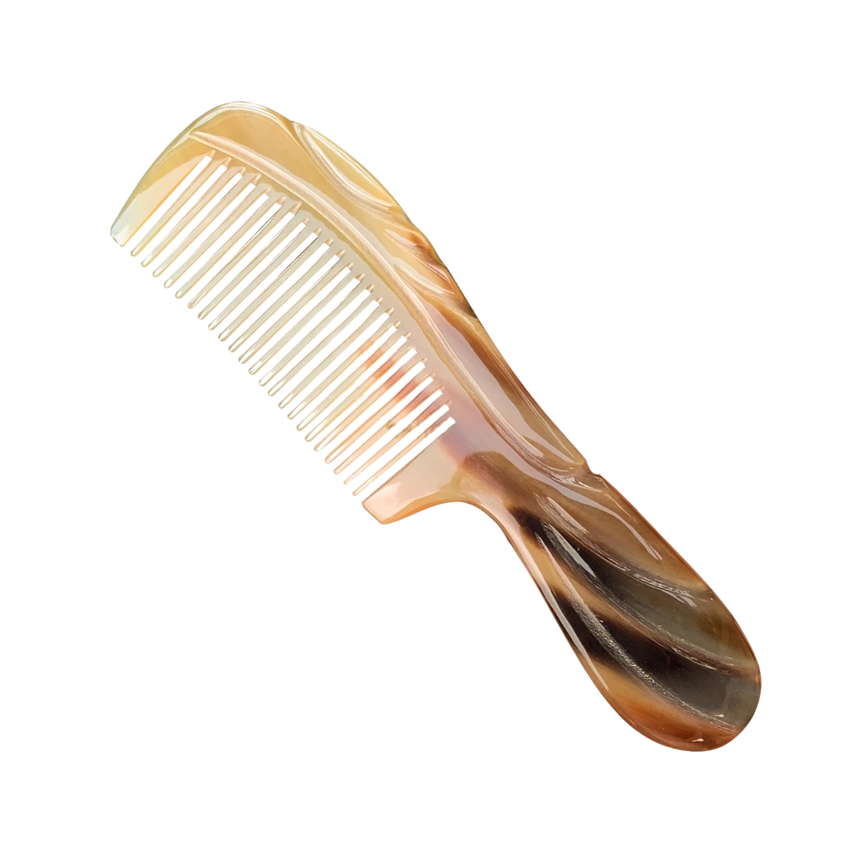 Ethical Handcrafted Buffalo Horn Comb 8
