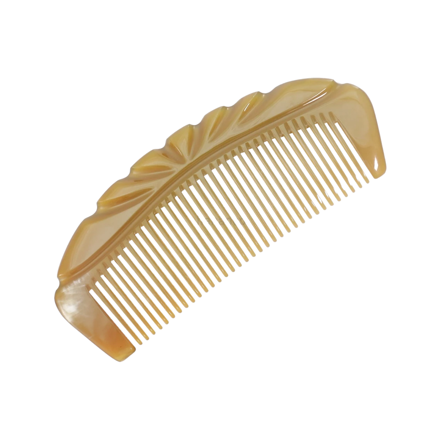 Ethical Handcrafted Buffalo Horn Crown Comb