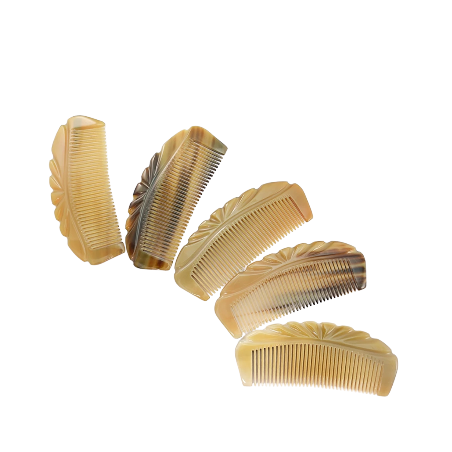 Ethical Handcrafted Buffalo Horn Crown Comb