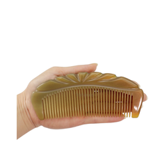 Ethical Handcrafted Buffalo Horn Crown Comb