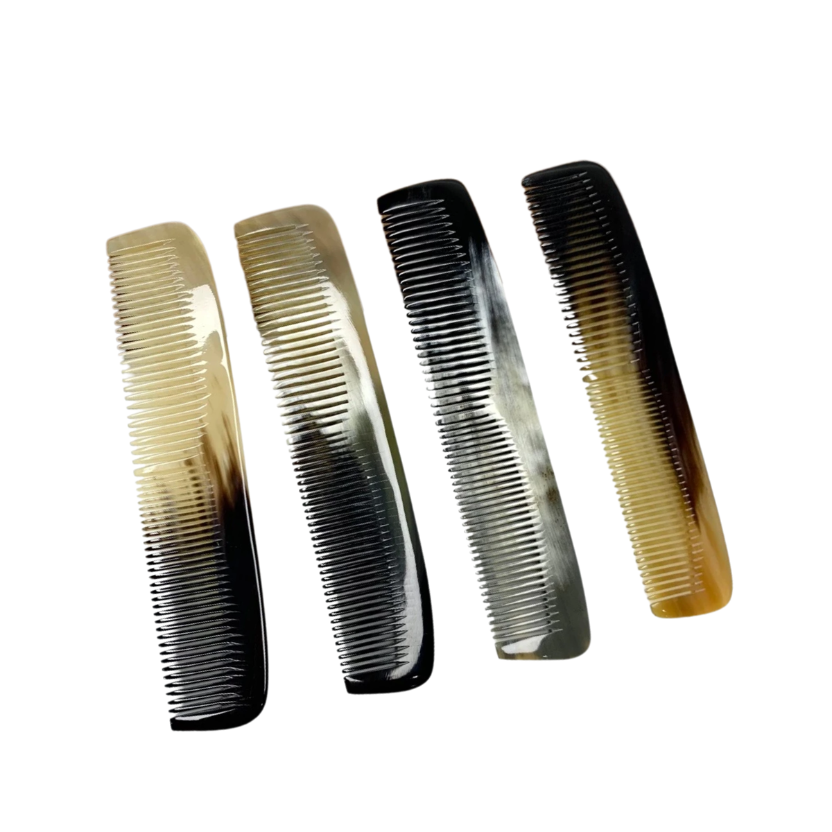 Ethical Handcrafted Buffalo Horn Double-Ended Comb