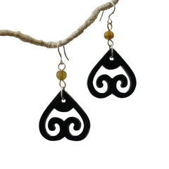 Ethical Handcrafted Buffalo Horn Earring 13