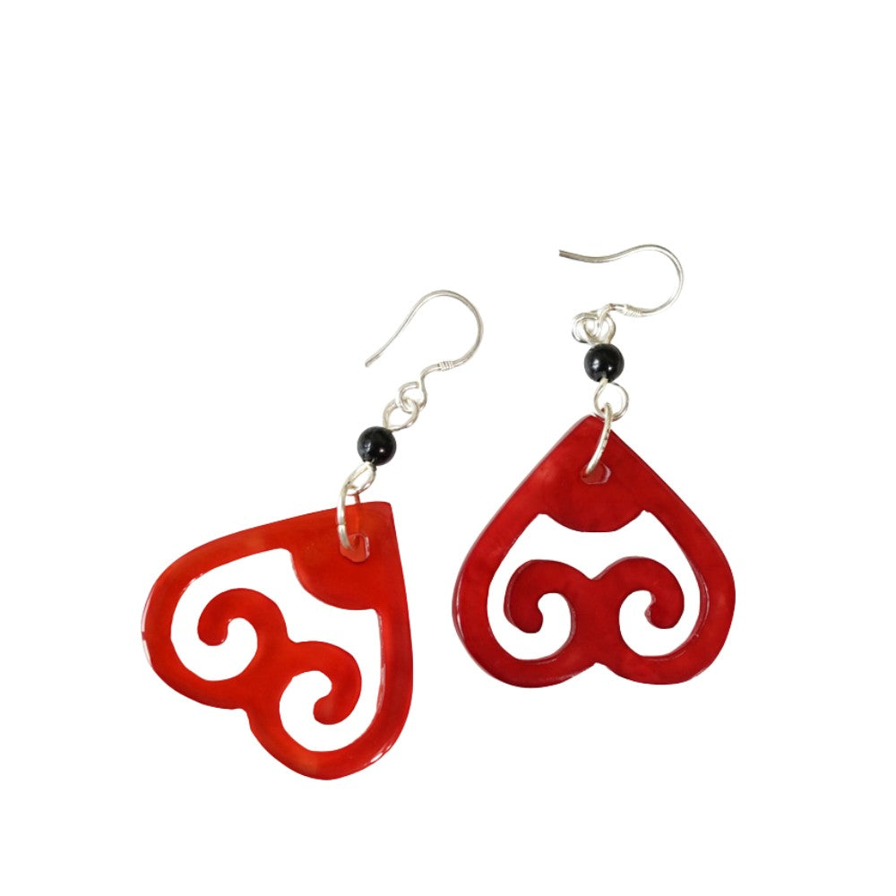 Ethical Handcrafted Buffalo Horn Earring 13