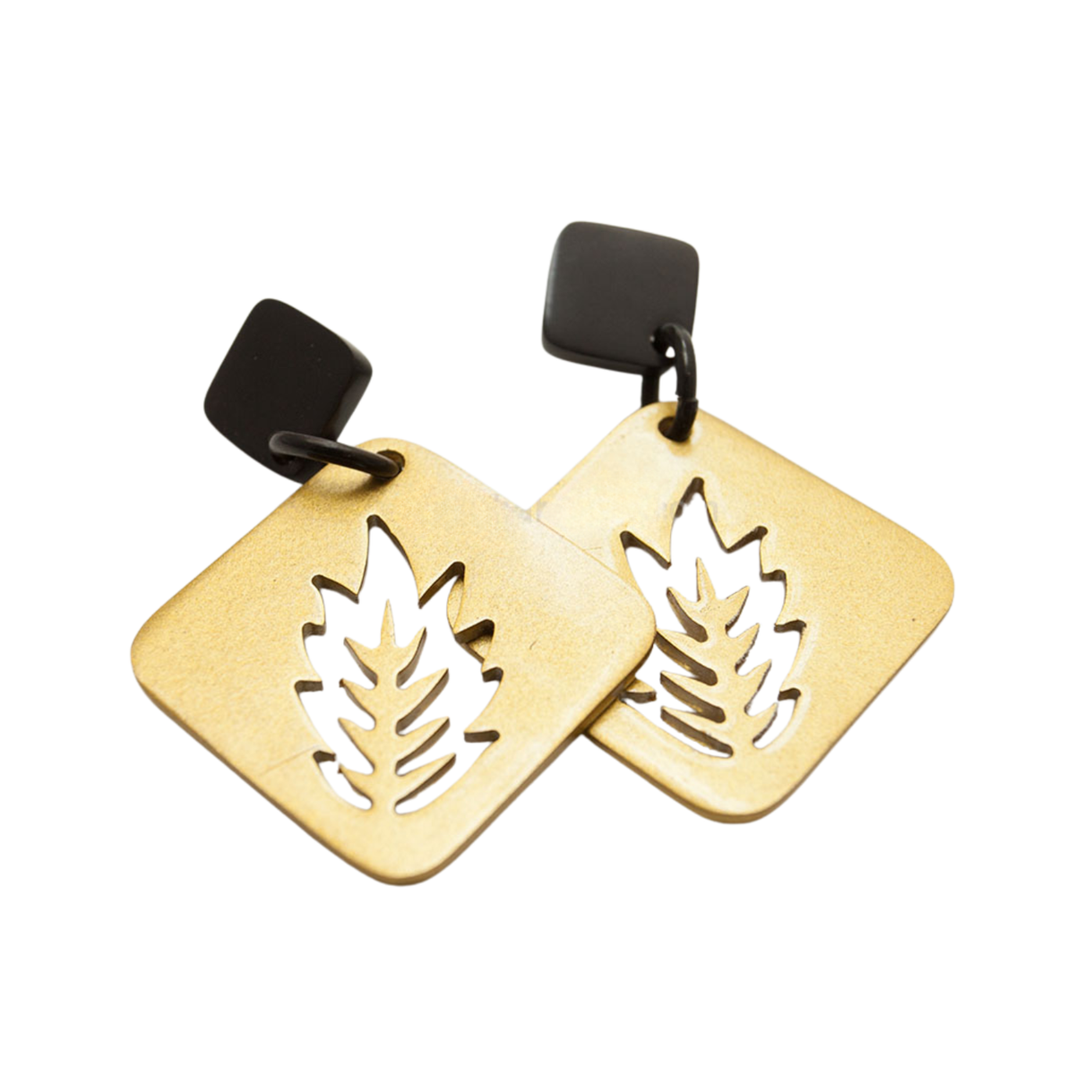 Ethical Handcrafted Buffalo Horn Earrings 01