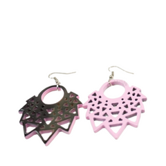 Ethical Handcrafted Buffalo Horn Earrings 02