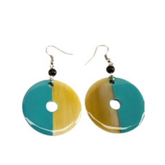 Ethical Handcrafted Buffalo Horn Earrings 06