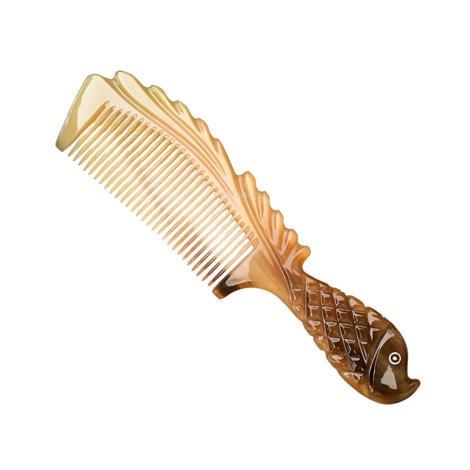 Ethical Handcrafted Buffalo Horn Fishtail Comb