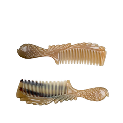 Ethical Handcrafted Buffalo Horn Fishtail Comb