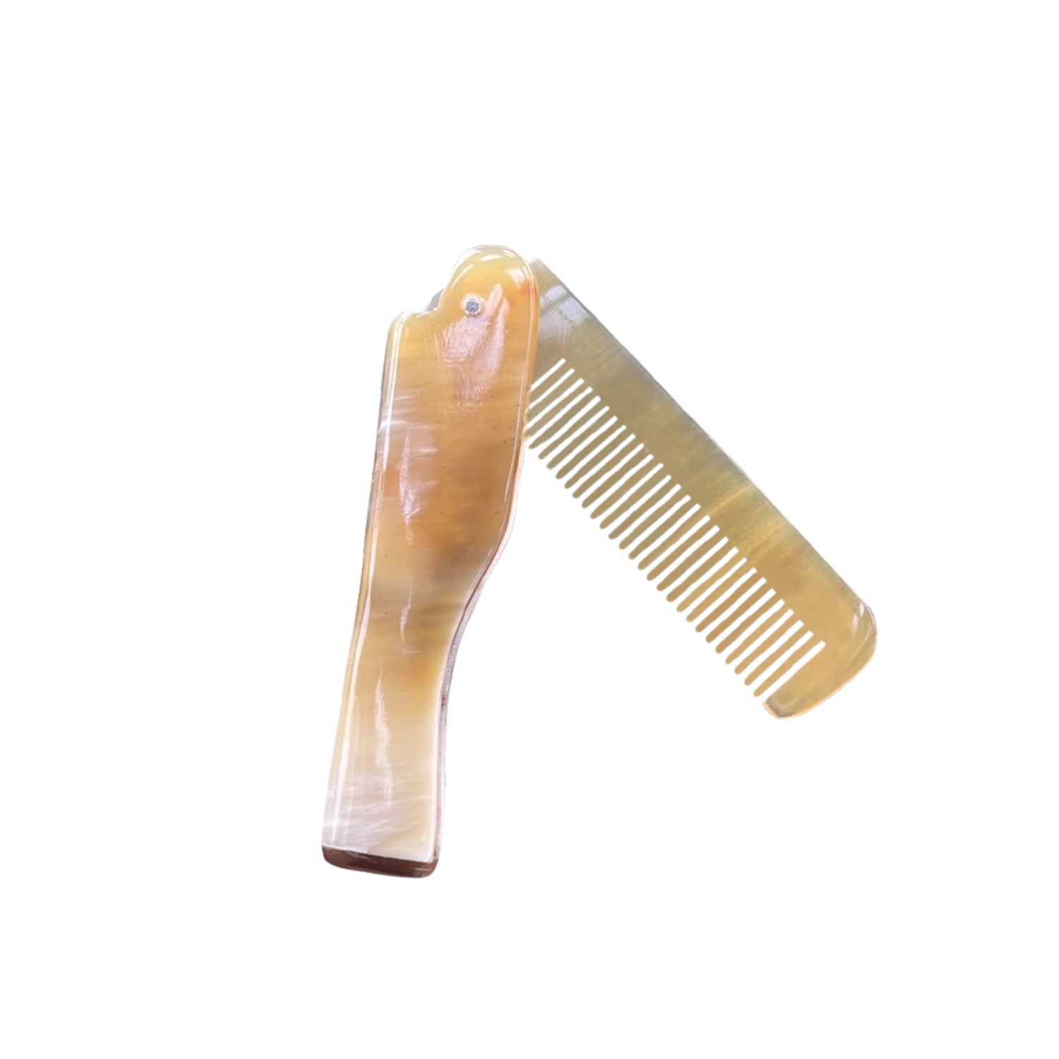 Ethical Handcrafted Buffalo Horn Folding Comb