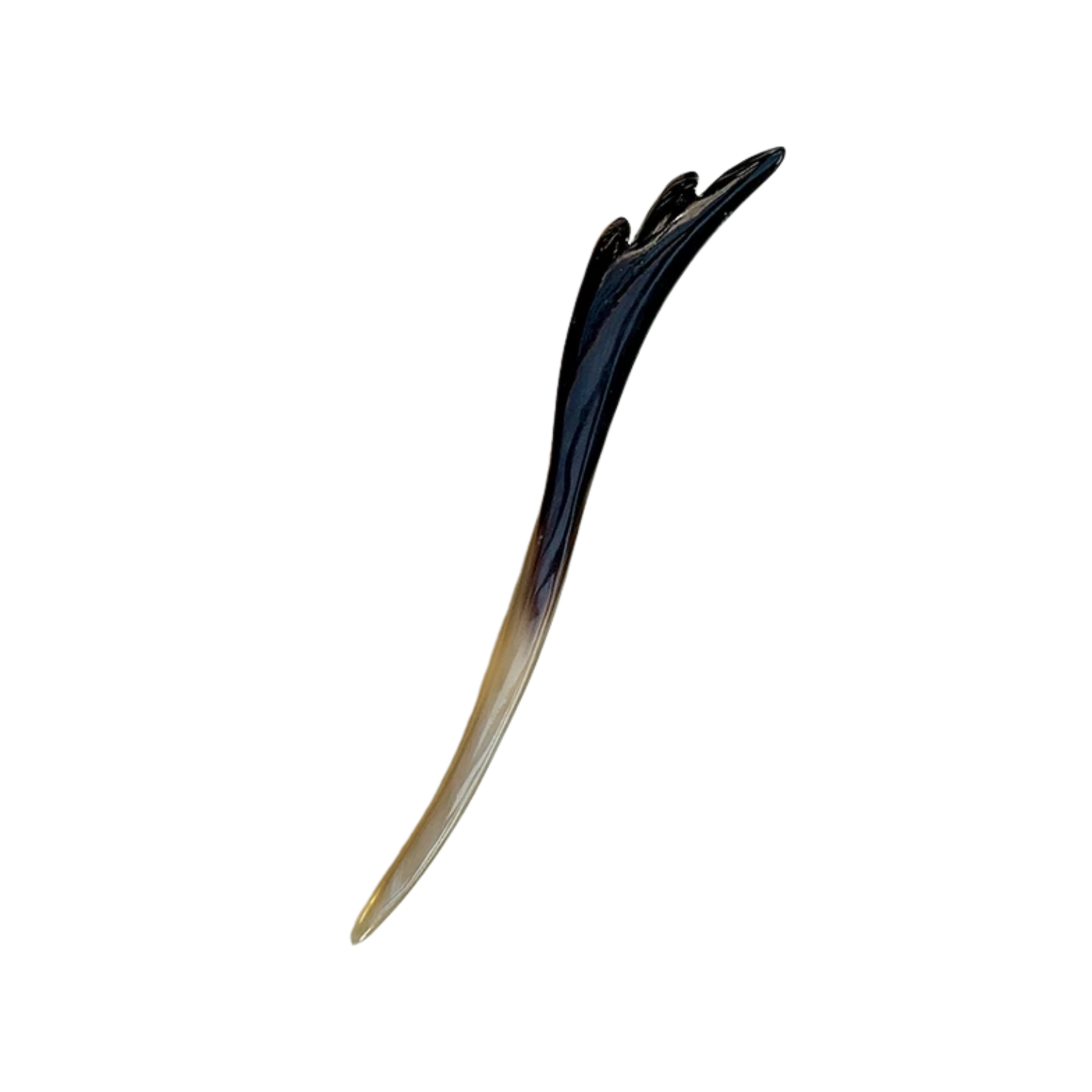 Ethical Handcrafted Buffalo Horn Hair Brooch 2
